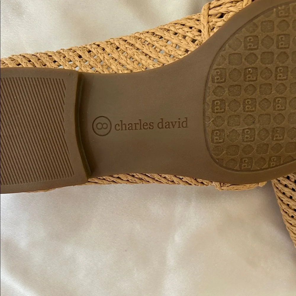 Charles David Woven Bow Loafers in Tan - Picture 5 of 6